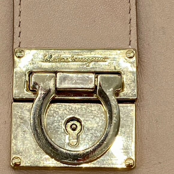 Salvatore Ferragamo Gancini Clasp Top Handle Bag | Leather | Made in Italy - Picture 7 of 10